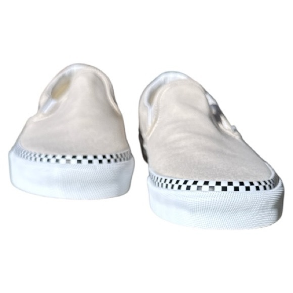 VANS Off The Wall, New, Never Worn Slip On Cream Shoes Women's Size 7, Men's 5.5 - Picture 3 of 8